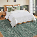 Nakagishi 7x9 Area Rugs Living Room: Washable Boho Large Neutral Soft Farmhouse - Image 4