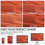 Bright Orange Linen Curtains 72 Inch Long - Image 4