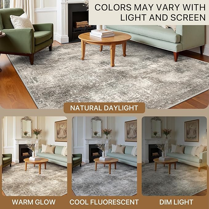 BEIMO Area Rugs 10x14 for Living Room Bedroom, Modern Abstract Machine Washable - Image 7