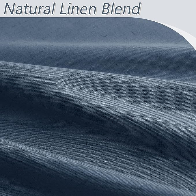 Guken 100% Blackout Curtains 108 Inch Length 2 Panels Set - Image 3