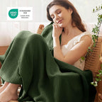 Bedsure 100% Cotton Muslin Throw Blanket Twin XL - Image 4