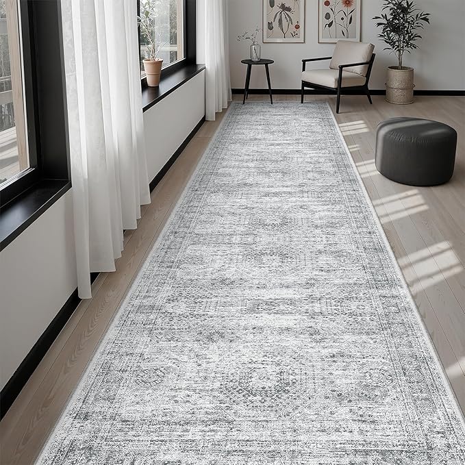 Runner Rug 3x12 Washable Non-Slip Hallway Runner Rugs - Image 4