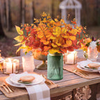 Yen Jean 10PCS Fall Decorations for Home Flowers Artificial - Fake Plants Thanksgiving Autumn Decor Outdoor