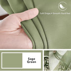 Deconovo Blackout Curtains, Thermal Insulated, W52 x L72 2 Panels, Back Tab - Image 7