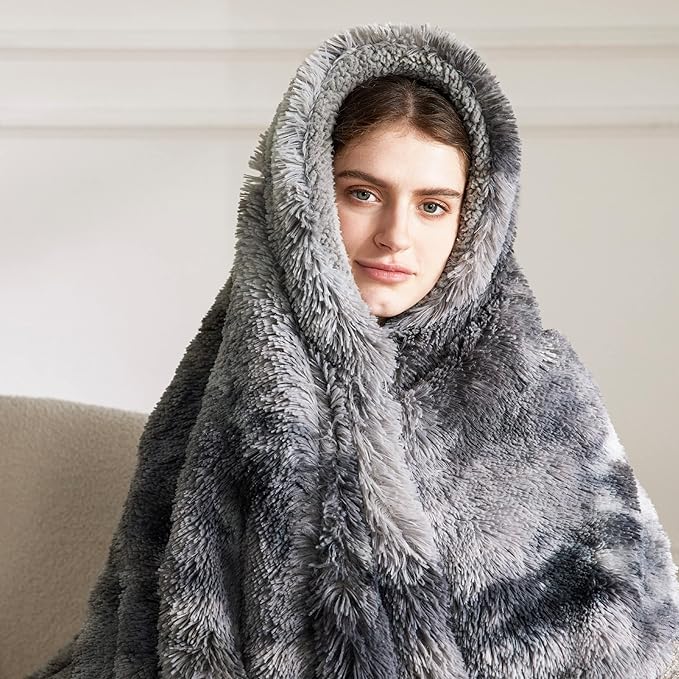 Bedsure GentleSoft Fuzzy Faux Fur Sherpa Fleece Blanket Twin Size, Plush Thick - Image 8