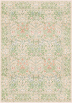 Light Green Bedroom Rug, 7x10 Washable Area Rug Non-Slip - Image 2
