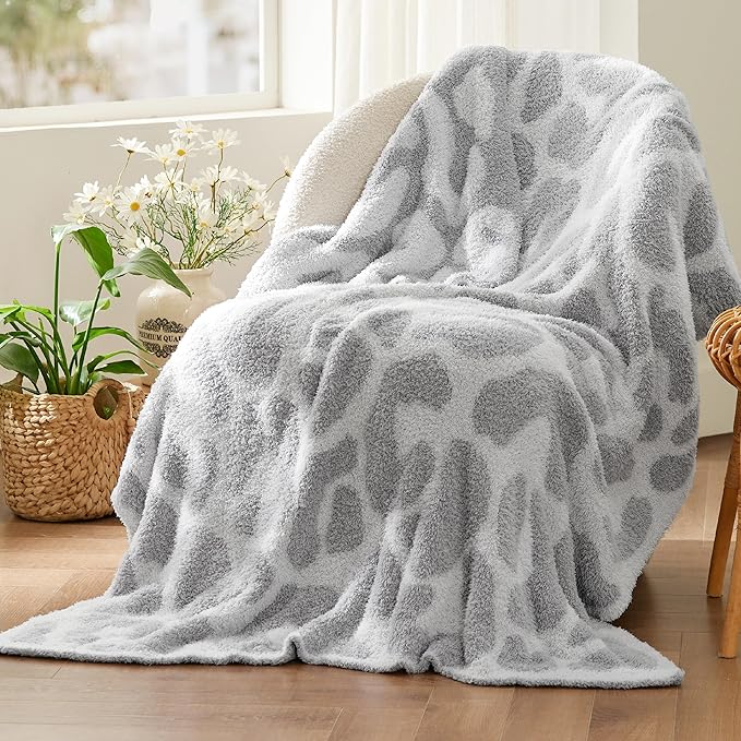 Bedsure Leopard Throw Blanket for Couch, Knit Fall Blanket - Image 2