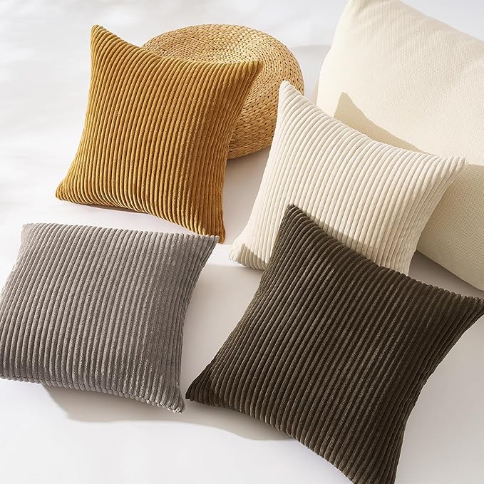 Topfinel Decorative Brown Throw Pillow Covers Cushion Cases, Rustic Home Decor - Image 4