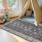 Washable 3x7 Entryway Runner Rug: Farmhouse Wide Kitchen Rug Soft Water - Image 8