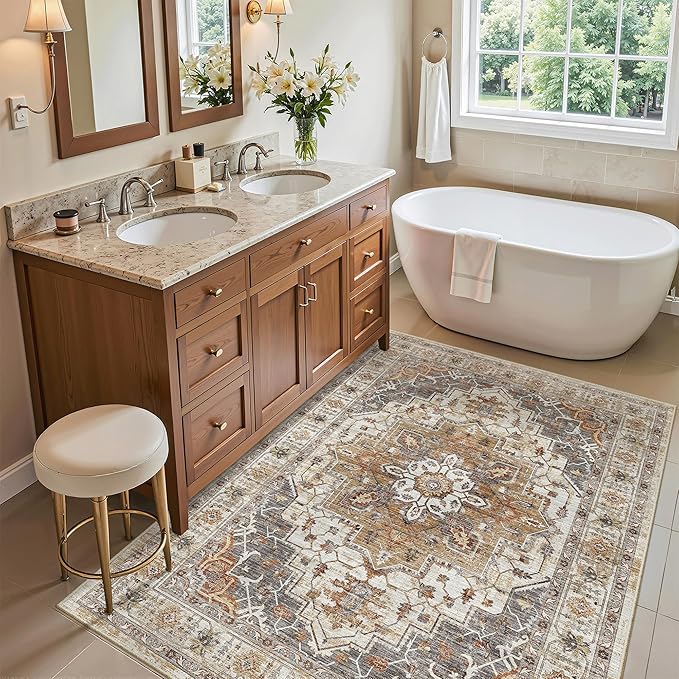 Madane Washable Entry Rug 3x4, Area Rugs by Madane