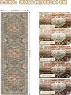 Kitchen Runner Rug Non Slip Washable 2.5x8, Soft Low Pile Entryway Rug Runners - Image 2
