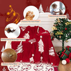 MYSKY HOME 71"X118" Loveseat Christmas Couch Cover, Sectional Sofa Covers Sofa - Image 2