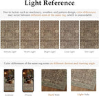 6x9 Washable Area Rug for Living Room Bedroom Vintage Rust Red Carpet Soft Low - Image 6