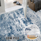10x14 Area Rug Living Room Rug: Washable Modern Abstract Soft Thin Rug Indoor - Image 7