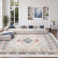 zesthome 8x12 Area Rugs for Living Room, Non-Slip Backing Washable Rugs by Zesthome