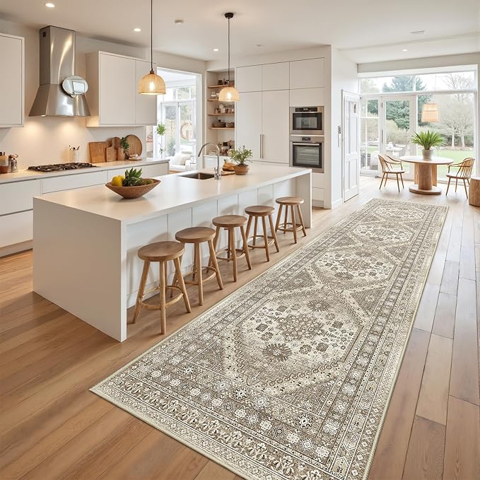 Kitchen Runner Rug Non Slip Washable 2.5x10, Soft Ultra-Thin Entryway Rug - Image 4