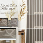 Nanspring Grey Beige Linen Curtains 84 Inches Long - Image 3