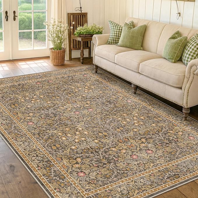 Washable Dining Room Rugs for Under Table by HazoHaus