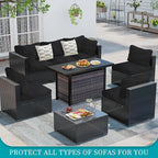 14Pcs Stretch Patio Cushion Covers, Outdoor Couch Covers Replacement, Outdoor - Image 4