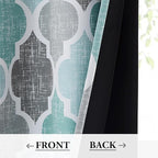 Beauoop 100% Blackout Curtains 54 Inches Long 2 Panels - Image 3