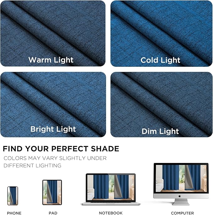 Joydeco Linen Blackout Curtains - Image 9