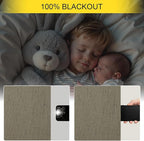 Brown Extra Long Blackout Curtains 108 Inch Long 9ft Back Tab Pocket Light - Image 4