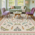 Hazo Haus Washable 5x8 Light Pink Rug - Image 9