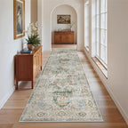 Madane Runner Rug 2'6''x8' Kitchen Runner, Hallway Runner Printed Vintage - Image 5