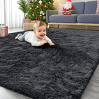 OLANLY Area Rugs for Living Room Bedroom, Machine Washable 4x5.9 ft Soft Fluffy by OLANLY