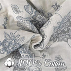 MSGKV Boho Throw Blanket for Bed 80''x90'', 100% Cotton Reversible Woven - Image 2