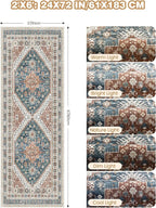 Runner Rug 2x6, Ultra-Thin Entryway Rug Non Slip Washable Rugs - Image 2