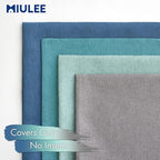 MIULEE Pack of 4 Decorative Outdoor Throw Pillow Covers Linen Waterproof Pillow - Image 5