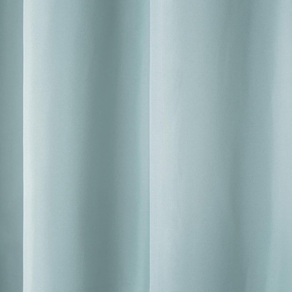 Town & Country Basics Cabana Solid Heavyweight Indoor Outdoor Curtains, Light Filtering Opacity with Grommet Top, Water Repellent, 2-Pack Set, 54"x96", Blue