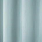 Town & Country Basics Cabana Solid Heavyweight Indoor Outdoor Curtains, Light Filtering Opacity with Grommet Top, Water Repellent, 2-Pack Set, 54"x96", Blue