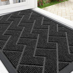 OLANLY Front Door Mat Indoor Outdoor Entrance, Waterproof All-Season, by OLANLY