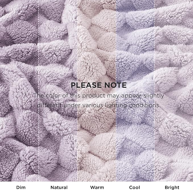 Bedsure GentleSoft Lavender Purple Throw Blanket - Image 7