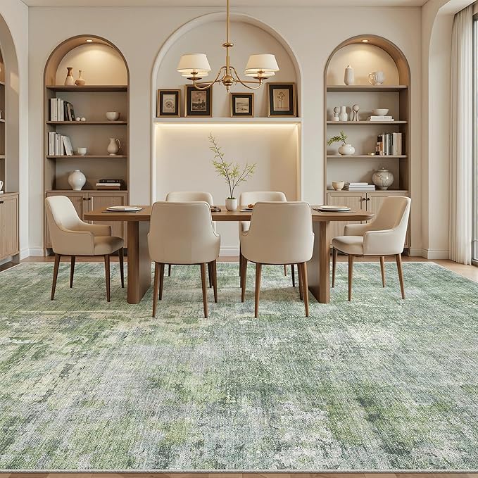 10x14 Area Rugs for Living Room, Non Slip Machine Washable Vintage Rugs - Image 4