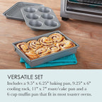 Chicago Metallic 4-Piece Toaster Oven Bakeware Set