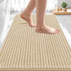 Smiry Thick Bathroom Rugs 30x20, Extra Soft Absorbent Chenille Bath Mat