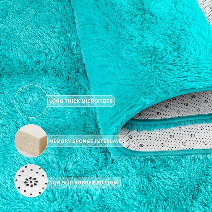Tepook Super Soft Fluffy Rug for Bedroom, Modern Shaggy Fuzzy Kids Rugs for - Image 6