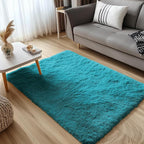 OLANLY 3x5 Machine Washable Small Bedside Rug, Soft Fluffy Shaggy Rugs - Image 3
