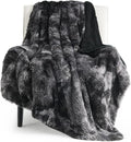 Bedsure GentleSoft Fluffy Black Blanket Cozy Gifts by BEDSURE