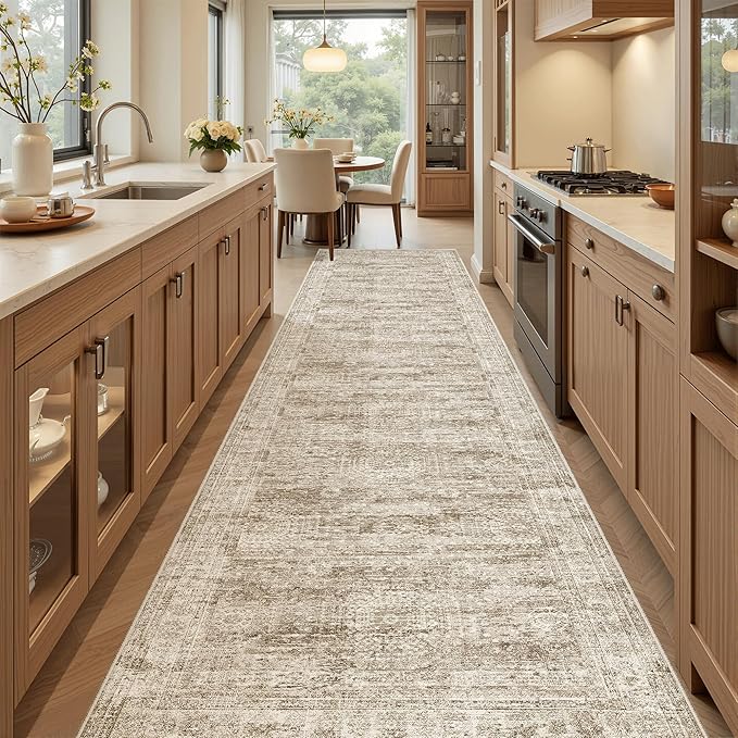 Runner Rug 2'6" x 10' Washable Non-Slip Runner Rugs by Soalmost