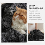 Bedsure GentleSoft Fluffy Tie Dye Black Blankets Queen Size - Image 3