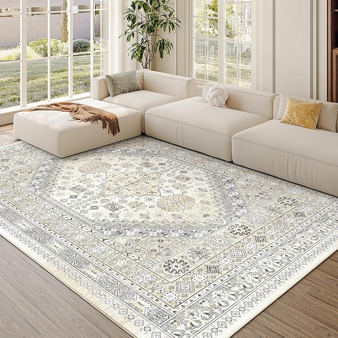 zesthome 7x9 Area Rug, Super Soft Washable Rugs - Image 4