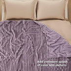 Bedsure GentleSoft Light Purple Full Blanket - Image 5