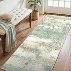 BEIMO Runner Rug for Hallway Kitchen, Soft Modern Abstract Throw Rugs, Low Pile - Image 3