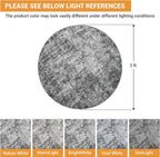 Round Rug 5ft Circle Rug Washable: Carpet Small Circular Area Rug - Image 2