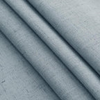 Light Blue Linen Curtains 63 Inches Long 2 Panel Sets - Image 7