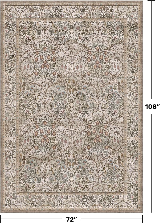 Washable Dining Room Rugs for Under Table - Image 2